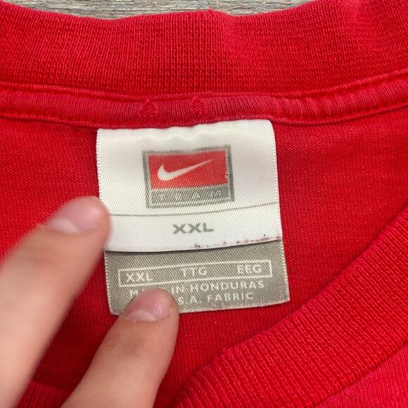 Vintage  Y2K Nike Team Red Black Men XXL Ohio State Buckeyes Long Sleeve T-Shirt - Picture 5 of 7